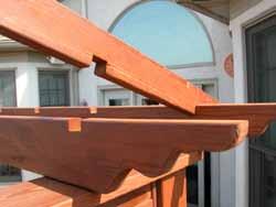 -Install the two outside 2x6 Pergola Rafters.