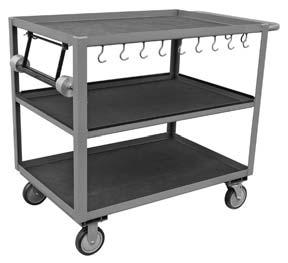 54 PETOL PUMP BENCHES PETOL TOOL STAND ZB2460 Note: Paper Rack and Paper Cutter must be ordered separately. ZB1260 ZF1626-SC-5-23 PETOL Tool Stand w /5" Casters - 38"H 41 lbs.