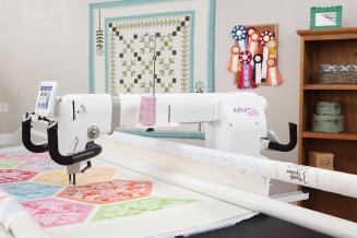 Just for those of you who have had your machines for a while, and are ready to think out of the box with your quilting.