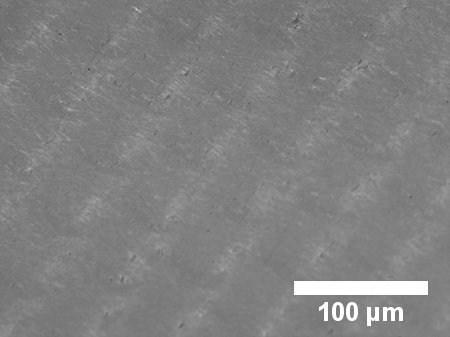 Optical Micrographs of printed NW Films: Figure S3 Textured nanowire film printed from pure Ag NW solution. Hybrid film printed from IZO / Ag NW ink.