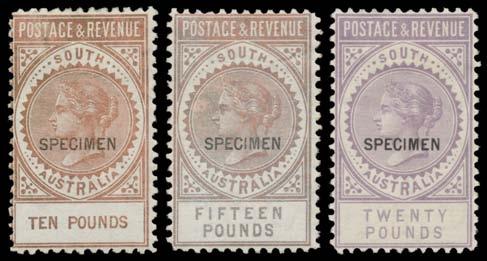 [We doubt if there are any commercial covers recorded with any of the 'POSTAGE & REVENUE' Perf 10 values] 400 Ex Lot 313 313 *W A/A- 1886-96 'POSTAGE & REVENUE'