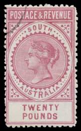 There are probably about 30 CTO examples, making this stamp scarcer than the oveprinted 'O.S.' 2/6d & 5/- SG O86-87.