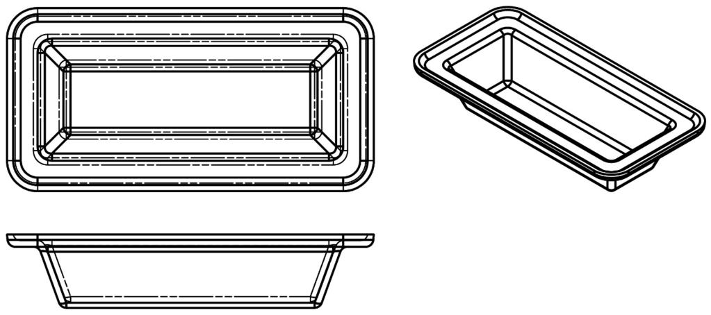 Figure 2.5-11: Phantom lines used to indicate a change in surface direction 2.5.4) Break Lines Break lines are used to shorten the length of a detail and indicate where the part contains an imaginary break.