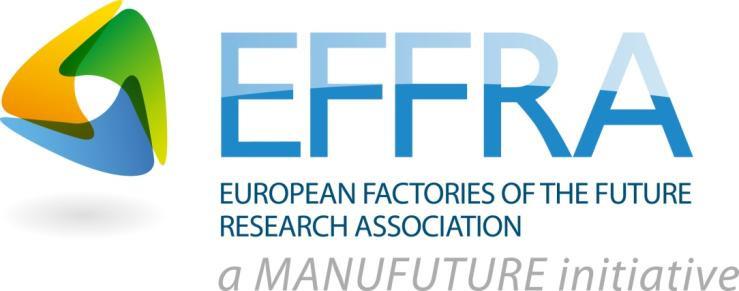 Factories of the Future PPP European Association EFFRA partner of the Commission for the FoF PPP non-profit and industry-driven European association more than 100