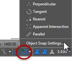 Section 4 - Making Special Snaps Active In the work you often need to find special points of objects, like ENDpoints, MIDpoints,