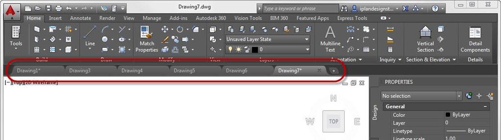 Section 10 - File Tabs The New Drawing File Tabs in AutoCAD 2015 provide easy access to your open drawings.
