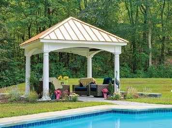 The arched headers add charisma and are designed to support heavy roof loads, and resist high winds.