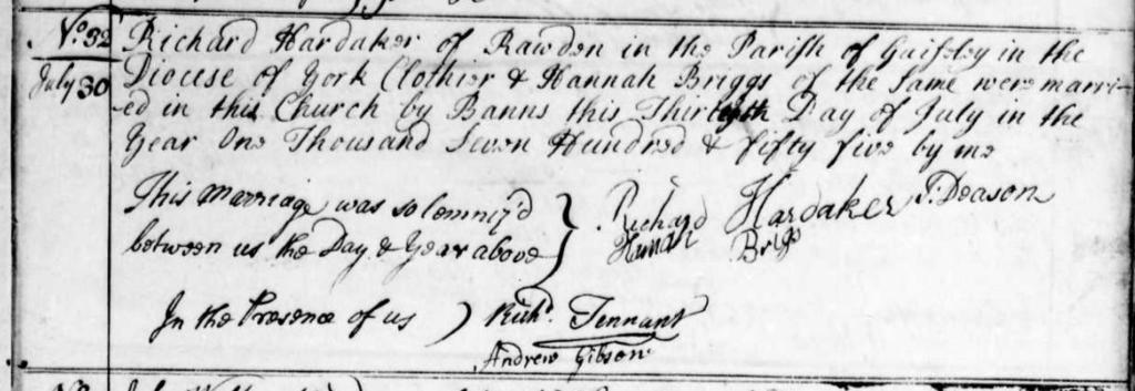 The birth date for this Richard is also quite early. He would have been around 40 in 1770.