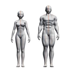 Settings for [Height] and [Head to body ratio] will not return to the initial settings even if you select the reset button. Click [Initial body shape] to reset the height and head-to-body ratio.