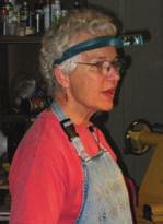 Bonnie Klein, ever the consummate teacher, wasted not one minute of demonstration time. She jumped right in with some great suggestions for frugal woodturners.