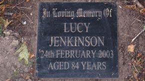B2 JENKINSON In Loving Memory of LUCY JENKINSON 24th February 2003 Aged