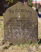 C2 ROBERTS In memory of MARIA the Wife of JOHN ROBERTS who Departed this Life Sepr 5th 1858 aged 35 Years. Also two Children died young. Maria - still not on Census & Directories.