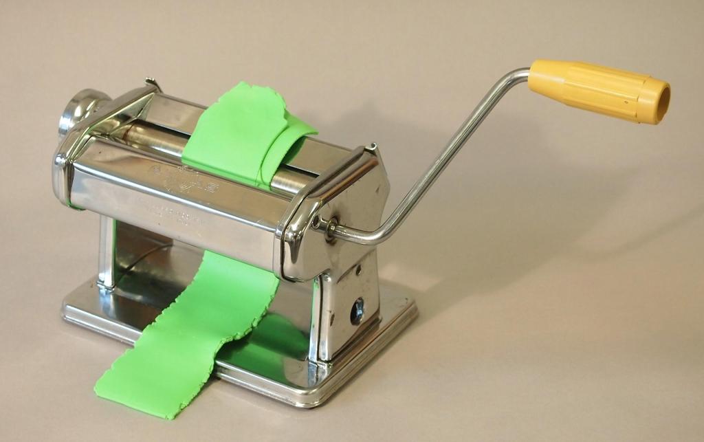 A pasta machine is often used in