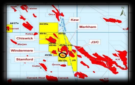 Activity in Southern North Sea Planning for decommissioning projects: Markham ST-1 (6 wells 1,250Te topsides / 1,000Te jacket)