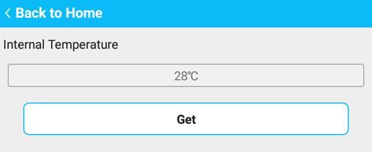 If the temperature is too hot, you can stop reading and writing labels for a period of time The operating interface for monitoring the temperature is as follows: 1.6.