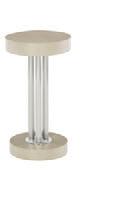 Adjustable glides. pages 8, 9 381-123 ROUND CHAIRSIDE TABLE Diameter: 12 H 22 in. Diameter: 30.48 H 55.88 cm.