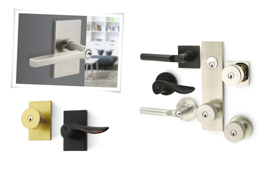 CONTEMPORARY / MODERN BRASS & STAINLESS STEEL Key-in-Knob/Lever and Two-Point Locksets b a c d e f a. Hanover Key-in-Lever with Square Rosette Oil Rubbed Bronze b.