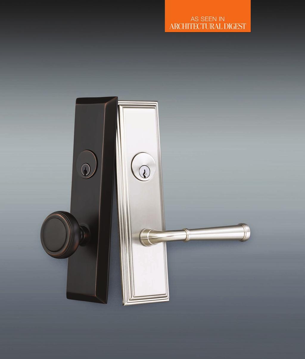 Mortise Knob by Knob/Lever by Lever Locksets Transitional designs with sophisticated details provide a classic