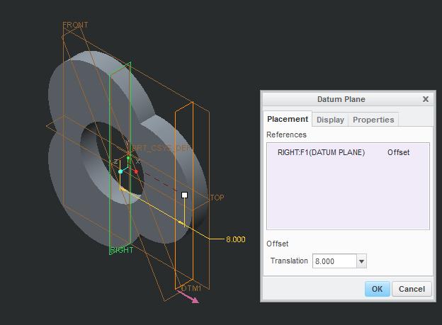 b. Green Check to accept the sketch > Extrude distance 2 c. Complete part d. Drill a simple hole in the center with a dia. 8 4.