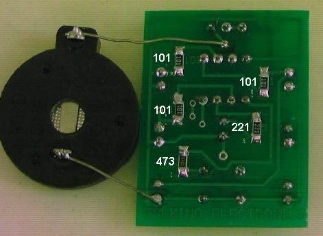Here is the PIC DICE on Printed Circuit Board: