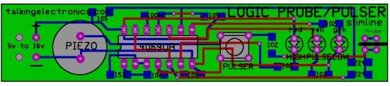 (They are not shown in this version of the PC board) All the values of the surface-mount components are