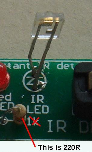 resistor is soldered