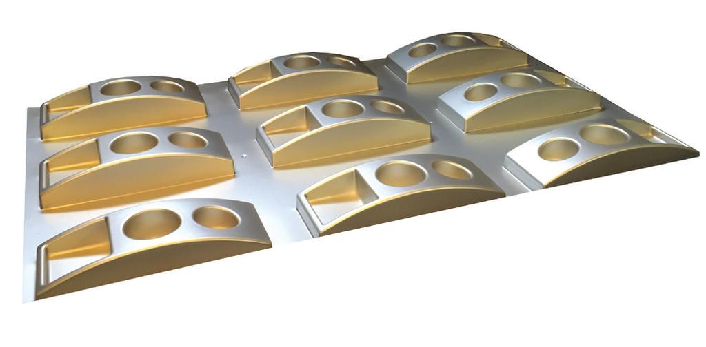 Basic requirements of vacuum forming Undercuts, Split and Multi Impression Moulds A number of other features can be incorporated into mould design.