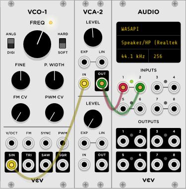 Try the other oscillator outputs Move the patch lead to the other outputs How would you describe the sound of the four