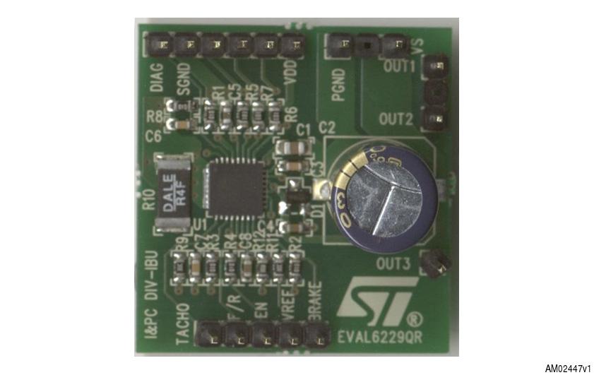 Application note EVAL6229QR demonstration board using the L6229Q DMOS driver for a three-phase BLDC motor control application Introduction This application note describes the EVAL6229QR demonstration