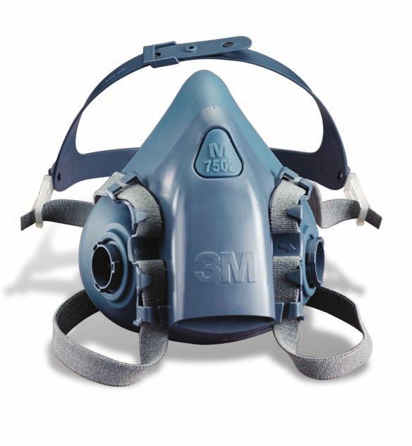 Safety Solutions 3M Halfpiece Respirators 6000 Series These respirators are made from soft, lightweight thermoplastic elastomer and are equipped with easy to adjust head straps.