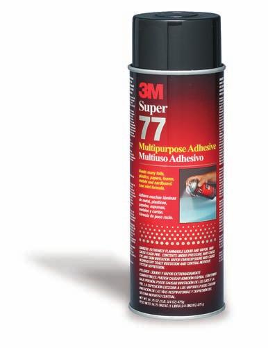 Bonding Bonding Solutions M Spray Adhesives 3M FoamFast 74 Spray Adhesive* Attach foam quickly and easily with this high-strength, permanent-bonding adhesive.