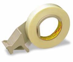Made from high-impact, durable plastic For use with filament tapes up to 1" (24 mm) wide UPC Number Case Quantity 021200-06910-9 6 dispensers / case Scotch Stretchable Tape Hand Dispenser H38