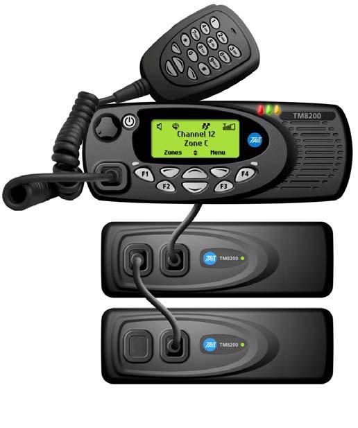 The TM8260 1500-channel conventional mobile radio Dual control head and dual body options Multi-line