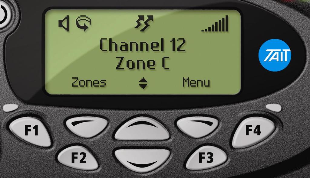 TM8255 idle screen in MPT mode Service indicator Radio is currently on FLEETLINK Network
