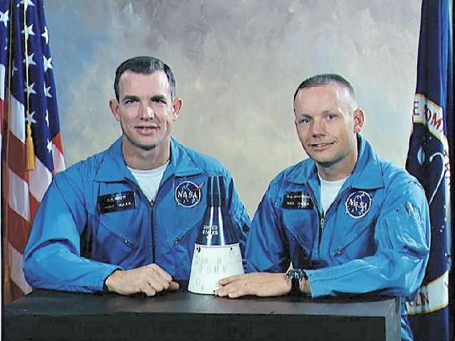 Armstrong and Pilot David Scott