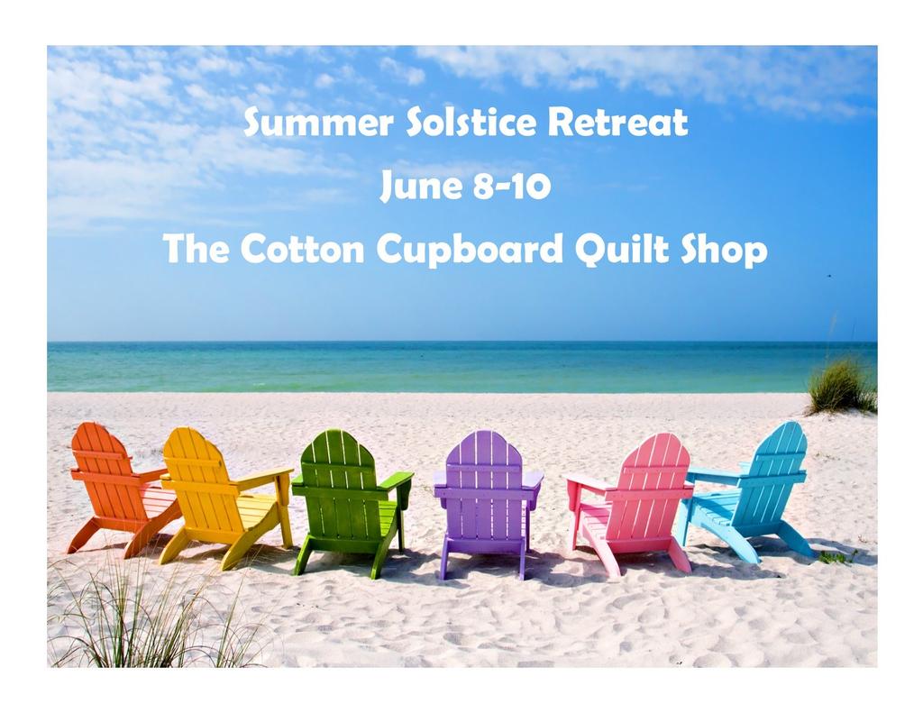 Summer Solstice Retreat June 8-10 at The Cotton Cupboard!