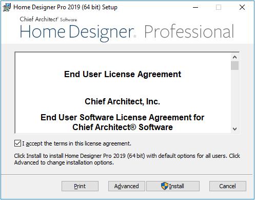 Home Designer Pro 2019 User s Guide License Agreement 3. Read the License Agreement carefully.