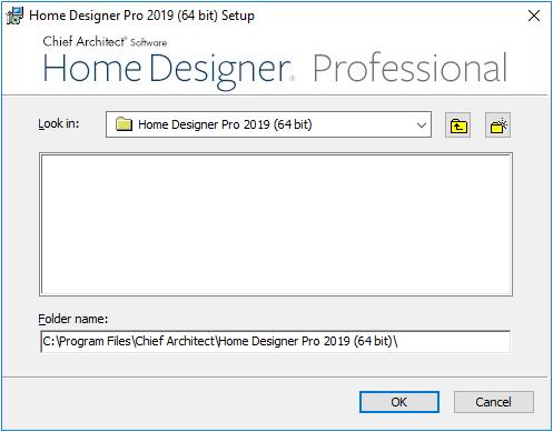 Home Designer Pro 2019 User s Guide Choose Installation Location 5. This window is only found in the Windows version, and only if you clicked the Change button in the previous window.