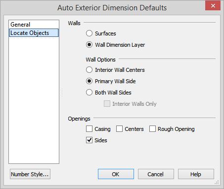 Drawing Walls 3. Review each of the panels and settings available for setting up your Dimension Defaults. 4.