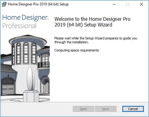 Installing Home Designer Pro Setup Wizard Welcome 1.