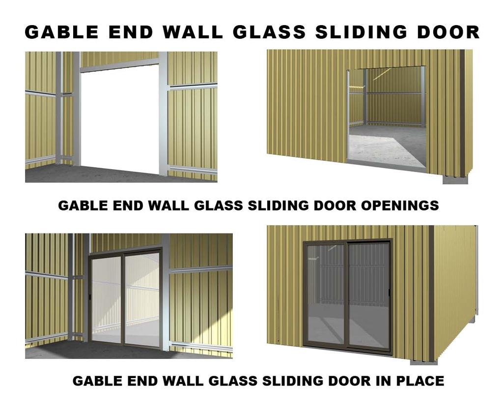 For more information on installing the Gable End Wall Glass Sliding Door(s) and all