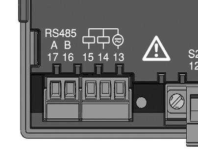 The UMG 96RM-E does not contain any termination resistors.