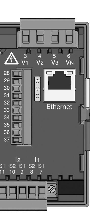 Ethernet interface The Ethernet network settings should be specified by the network administrator and set on UMG 96RM-E accordingly.