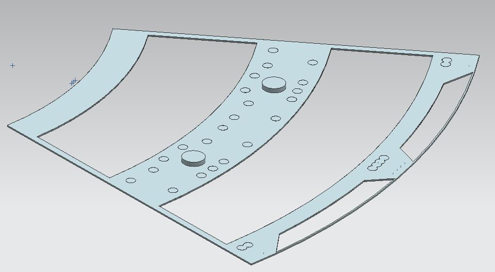 This meant machining the outer edges as well or manually editing the part program to prevent unwanted machining. The clamping of the plate blank to the CNC mill is to be done along the outer edges.