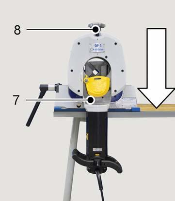 Operation: Fitting saw blade/bevel cutter Important Before fitting the saw blade or bevel