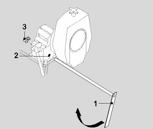 Operation: Adjusting the length gauge 1. Place the length gauge (1) in the holding fixture (2). 2. Swivel the cut-off stop to the middle of the pipe. 3.