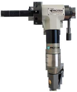 US25 ID CLAMPING BEVELING MACHINE 12,5 mm ID max. 120 mm OD 1/2 ID 4,7 OD : The PROTEM US25 is a powerful, robust, reliable and versatile portable tube and pipe beveling and facing machine.