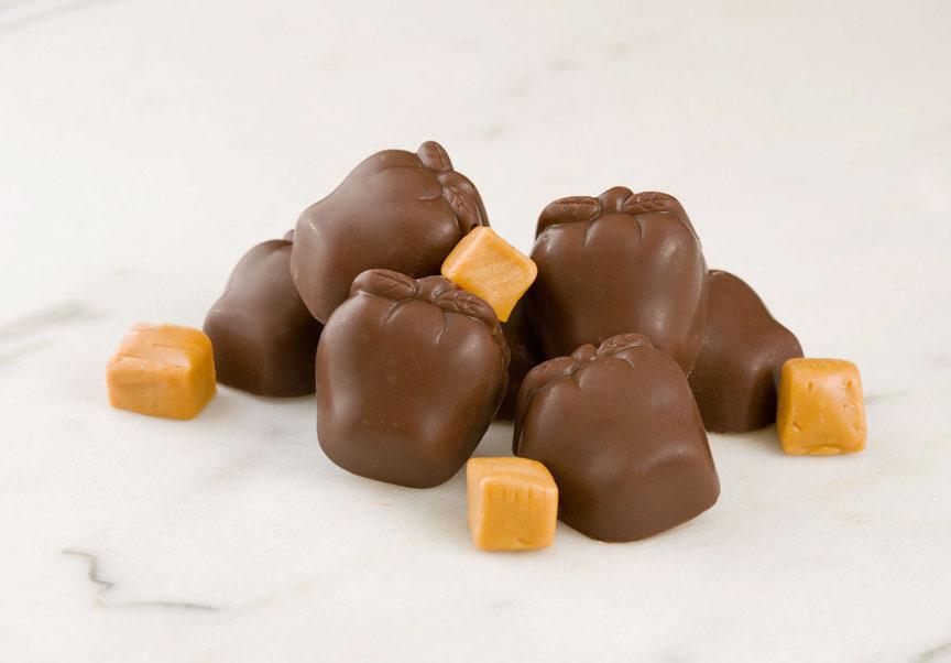 caramel then drenched in creamy milk chocolate. 7.5 oz. box.