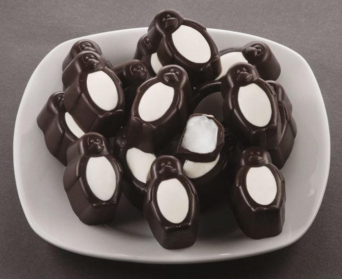 chocolate apples give way to a soft caramel center. 7 oz. box.