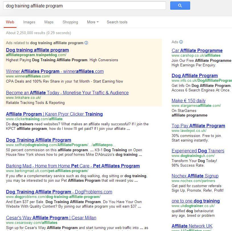 Google Search As you can see, some of the above offer a lot in my chosen niche and others only a few, this will change form niche to niche. Also remember that these are not the only sites.